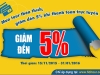 Fiditour ưu đãi đến 5% khi thanh toán trực tuyến