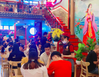 Thi công vẽ tranh tường quán Mỳ Cay tại quận Tân Phú 
