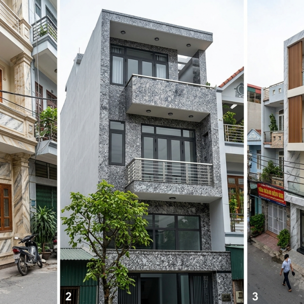 Thi công sơn giả đá cẩm thạch cho nhà phố Hồ Chí Minh