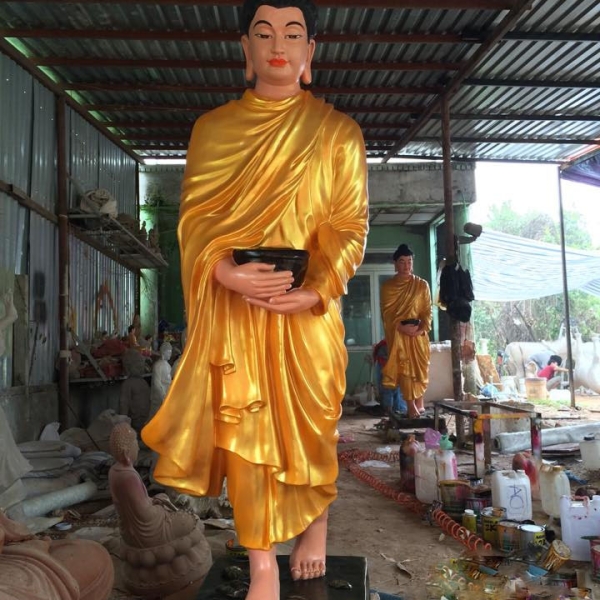 sơn sửa tượng phật q12