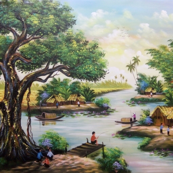 Tranh đồng quê đẹp 