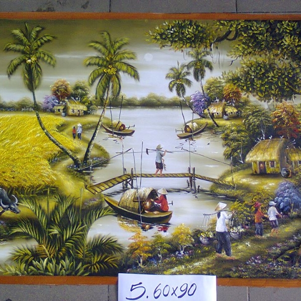 tranh dong que 