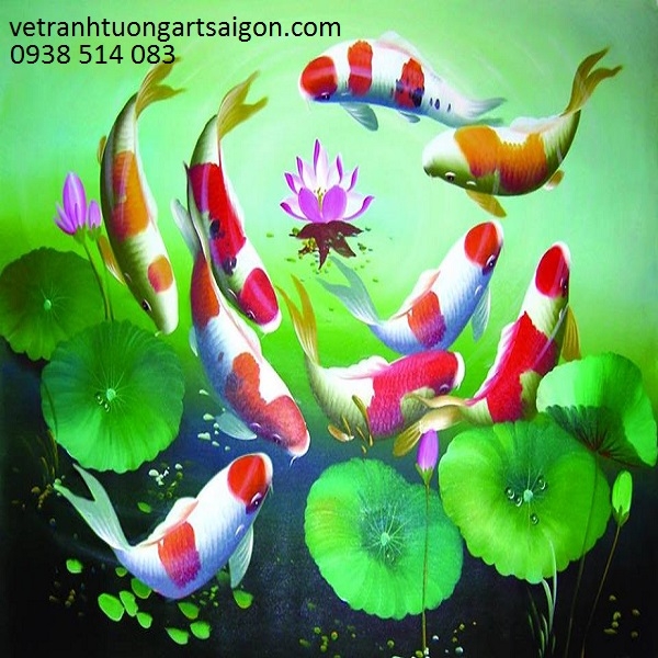 tranh cửu ngư quần hội