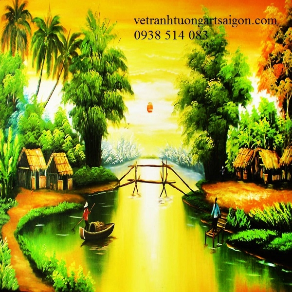 Tranh đồng quê đẹp 