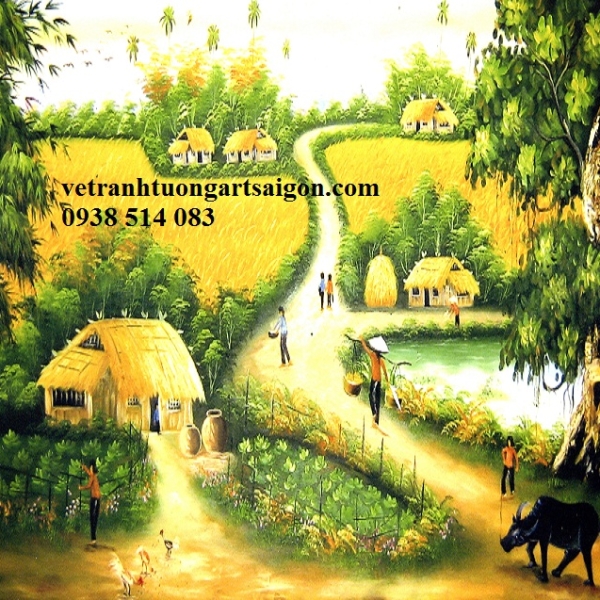 tranh dong que dep nhat 
