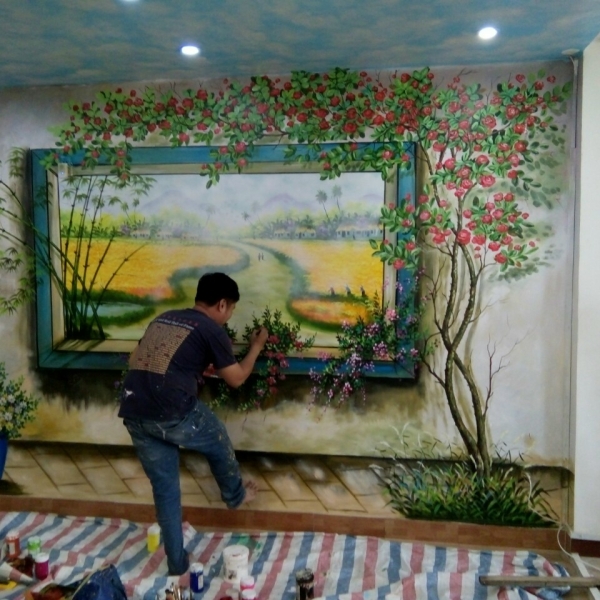 Tuyển thợ vẽ tranh tường