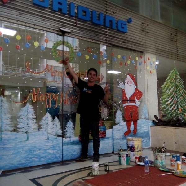 Vẽ trang trí noel giá rẻ quận Tân Bình 