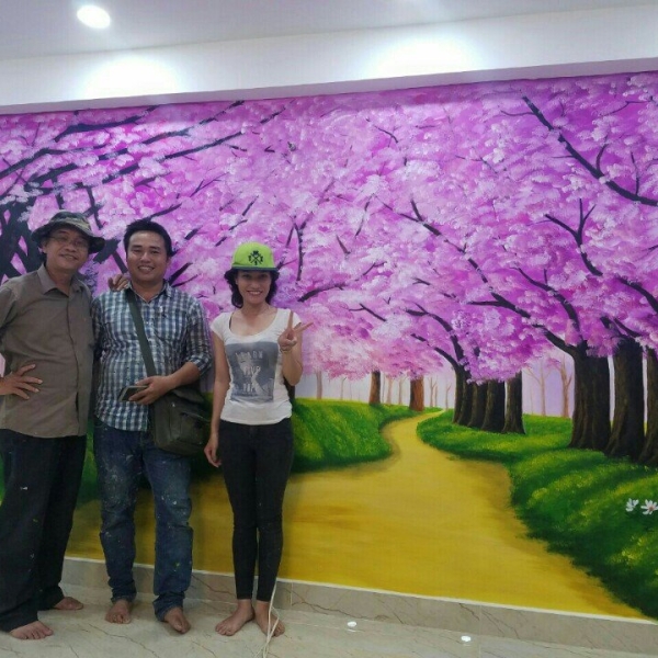 Vẽ trang trí tết quận 8