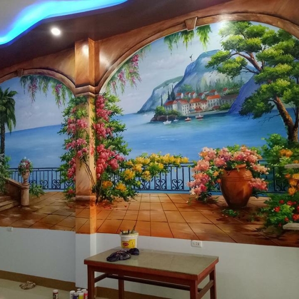 ve tranh tuong cafe 3d tai quan tan binh 